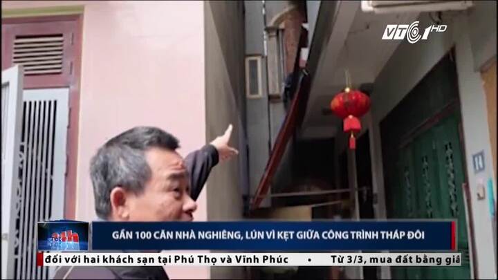 Hà Nội: Công trình tháp đôi khiến gần 100 nhà nghiêng lún