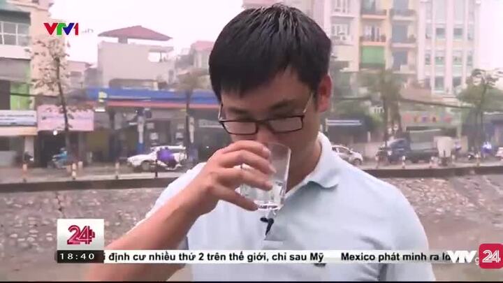 Nước sông Tô Lịch có thể uống được, ngọt và mát như nước lọc