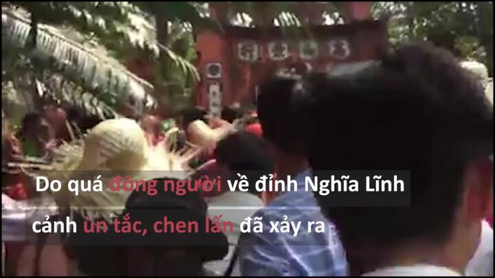 Video: Chưa đến Giỗ tổ, khách thập phương thi nhau chen lấn lên đền Hùng