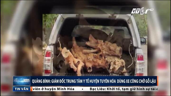 Quảng Bình: 'Quan' huyện dùng xe công chở gỗ lậu