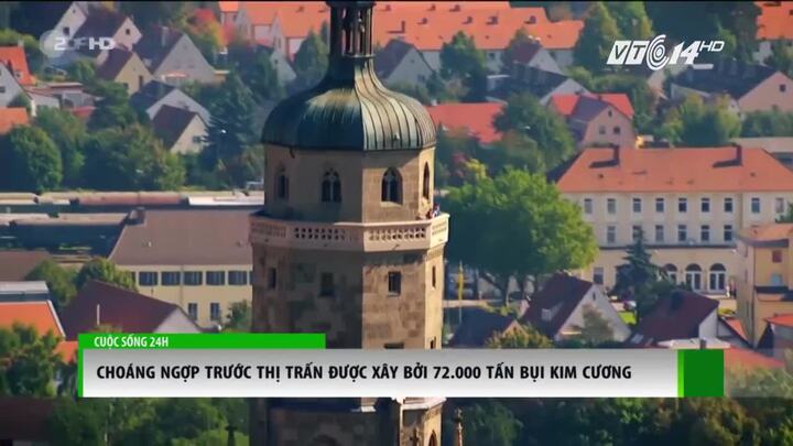 Lóa mắt trước thị trấn được phủ 72.000 tấn bụi kim cương