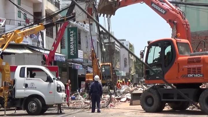 Video: Hiện trường sập nhà 2 tầng khiến cụ ông chết thảm ở Bình Định