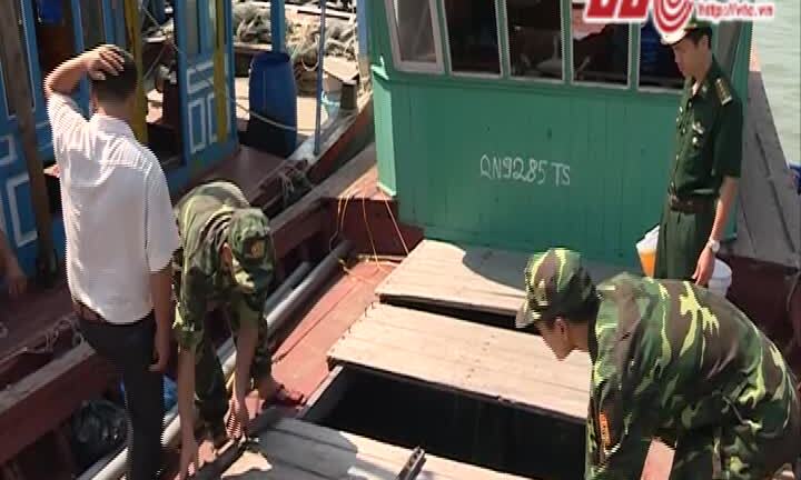 Video: Đồn biên phòng Trà Cổ bắt giữ tàu chở cá nhập lậu từ Trung Quốc