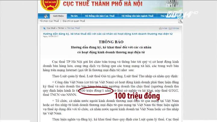 Hà Nội sắp thu thuế bán hàng qua Facebook