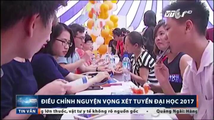 Điều chỉnh nguyện vọng xét tuyển Đại học 2017