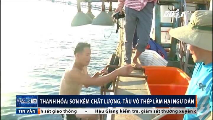 Tàu vỏ thép dùng sơn kém chất lượng, tính mạng ngư dân bị uy hiếp