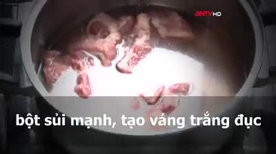Video: Cận cảnh bột ninh xương nấu phở siêu nhừ, tàn phá hơn cả thuốc độc