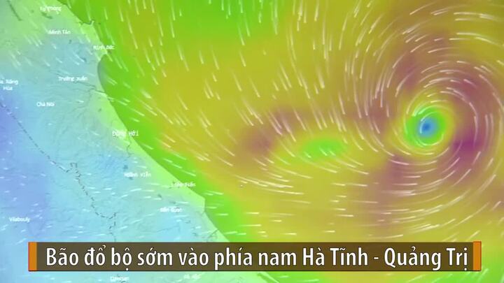 Chiều nay 25/7, bão số 4 đổ bộ Hà Tĩnh - Quảng Trị