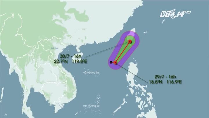 Bão số 5 xuất hiện trên Biển Đông, hướng về Trung Quốc