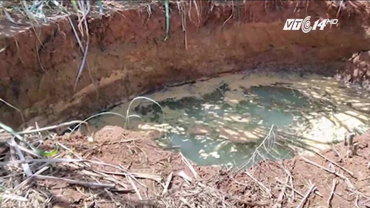 Cận cảnh 'hố tử thần' sâu 13m há miệng trong vườn mía ở Thanh Hóa