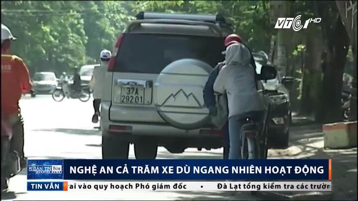 Nghệ An: Hàng trăm xe dù ngang nhiên lộng hành, cơ quan chức năng ở đâu?