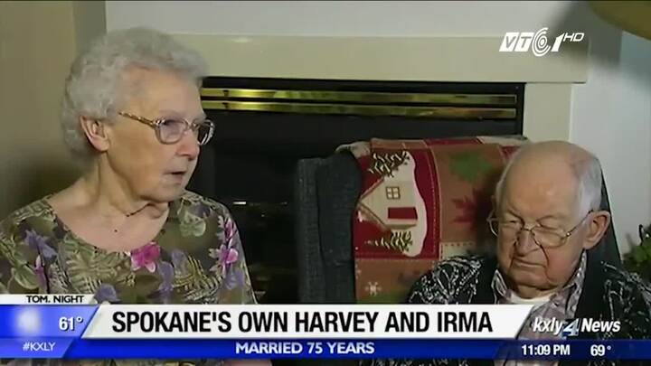 Cặp vợ chồng trùng tên bão Harvey và Irma gây sốt mạng xã hội