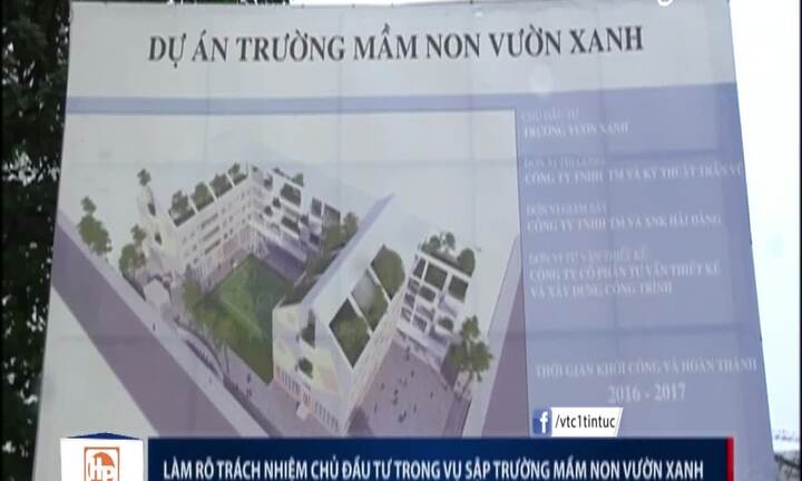 Sập trường mầm non ở Mỹ Đình: Trách nhiệm của ai?