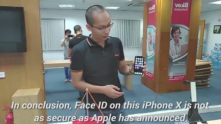 Không thể ngờ: Face ID của iPhone X bị đánh lừa bởi một chiếc mặt nạ của BKAV