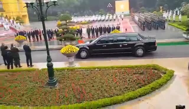 Video: Tổng thống Donald Trump đến Phủ Chủ tịch
