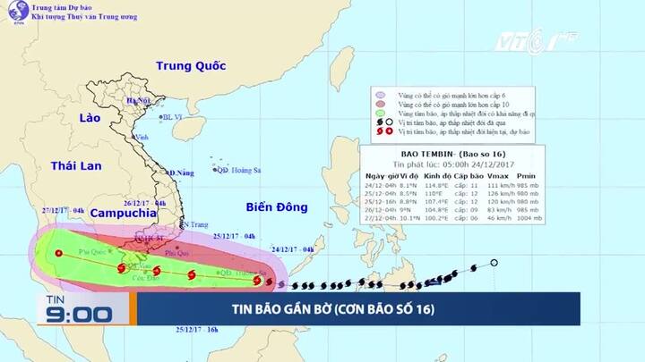 Bão số 16 mạnh cấp thảm họa đang vào miền Nam