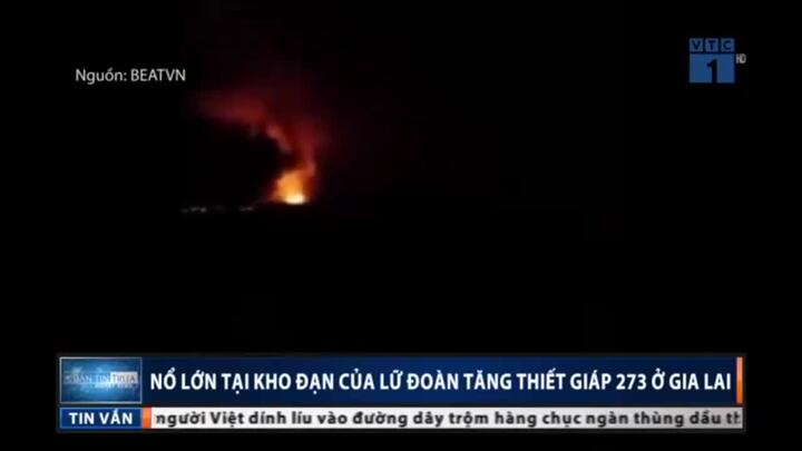 Nổ kho đạn ở Gia Lai: Dân hoảng sợ ôm đồ đạc chạy ra khỏi nhà trong đêm