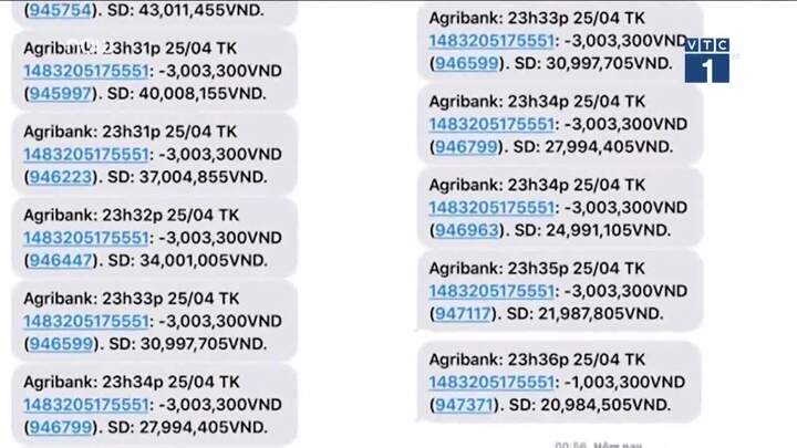 Clip: Hàng trăm tài khoản Agribank bỗng dưng bị mất tiền