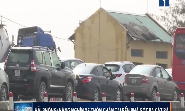 Hải Phòng: Hàng nghìn xe chôn chân chờ ra Cát Bà