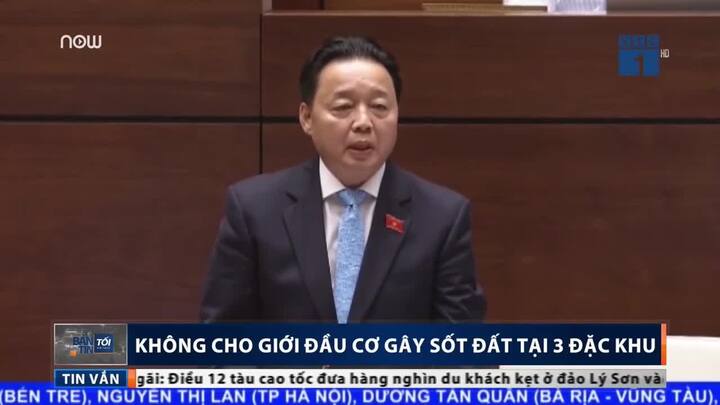Bộ trưởng Trần Hồng Hà: 'Không cho giới đầu cơ gây sốt đất tại 3 đặc khu'