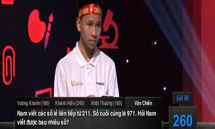 Video: Nam sinh 'tiết kiệm nụ cười' trả lời đúng 3/3 câu hỏi Về đích Đường lên đỉnh Olympia
