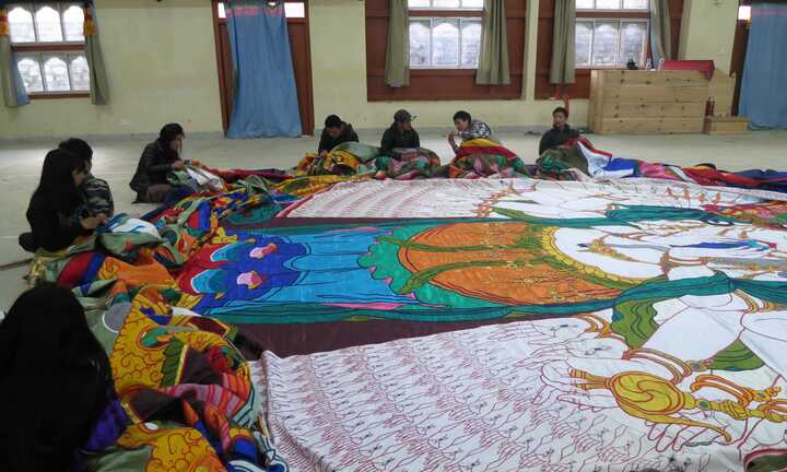 Đại lễ khai mở bức tranh Phật Quan Âm lớn nhất xác lập kỷ lục Việt Nam