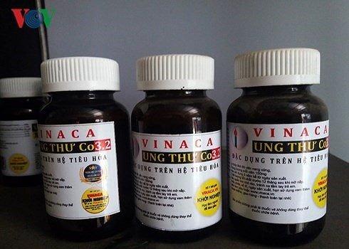 Sản phẩm Vinaca chữa ung thư là thực phẩm chức năng giả