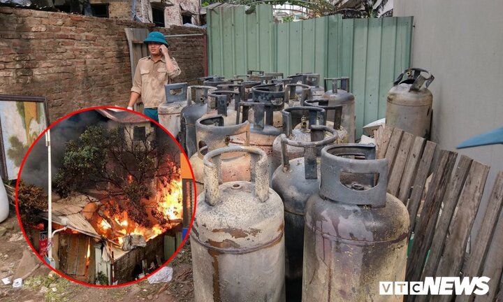 Biệt thự cháy ngùn ngụt dưới chân cầu Vĩnh Tuy: Chủ nhà lén lút bán gas