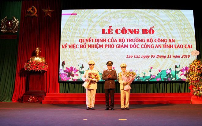 Bộ trưởng Công an bổ nhiệm 2 Phó Giám đốc Công an tỉnh Lào Cai
