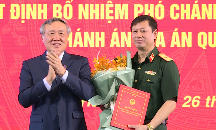 Chủ tịch nước bổ nhiệm Phó Chánh án Tòa án nhân dân tối cao, Chánh án Tòa án Quân sự Trung ương