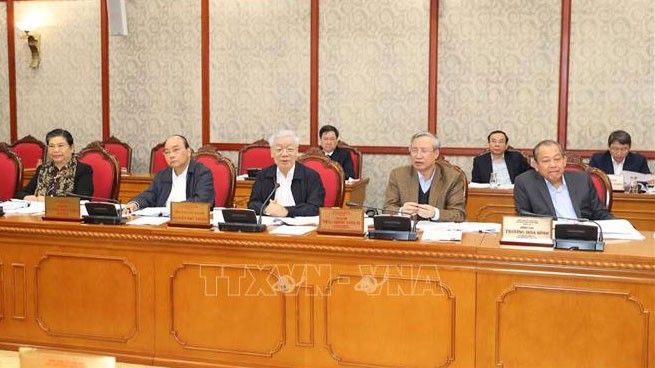 Tổng Bí thư, Chủ tịch nước Nguyễn Phú Trọng chủ trì họp Bộ Chính trị