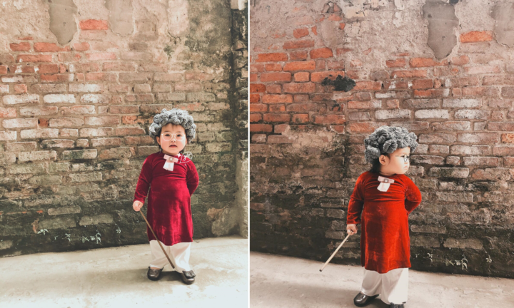 'Bà cụ tí hon' 18 tháng tuổi làm tan chảy trái tim cộng đồng mạng