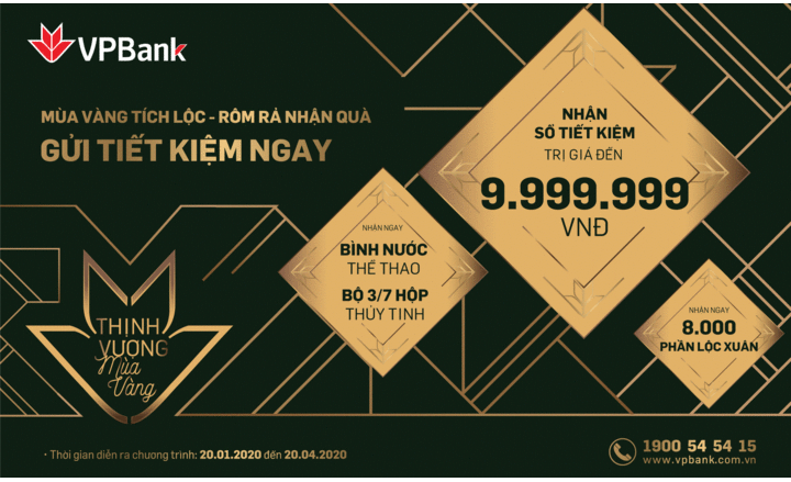 VPBank tặng hàng nghìn quà cho khách gửi tiết kiệm dịp đầu năm