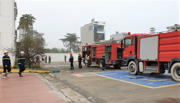 Cháy trường mầm non Dongsim Kindergarten ở Hà Nội