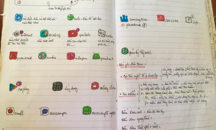 Cụ ông 73 tuổi gây bão mạng với sổ ghi chép học cách dùng Facebook siêu đáng yêu