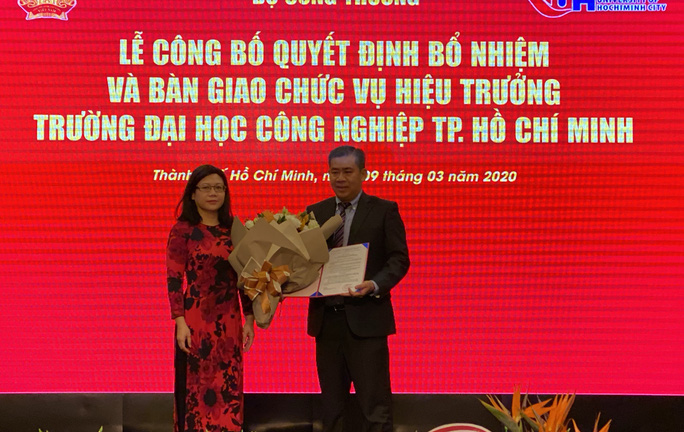 Tân hiệu trưởng 44 tuổi của Đại học Công nghiệp TP.HCM là ai?