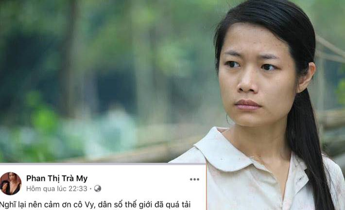 Diễn viên Trà My bị chỉ trích dữ dội vì 'cảm ơn Cô Vy để dân số chết bớt'