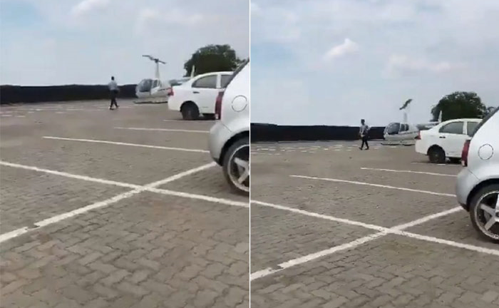 Video: Con trai quên cặp sách ở nhà, bố mẹ lái trực thăng mang đến