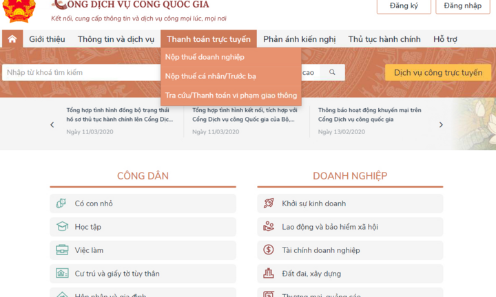 VietinBank cung cấp Giải pháp Thanh toán trên Cổng Dịch vụ công Quốc gia