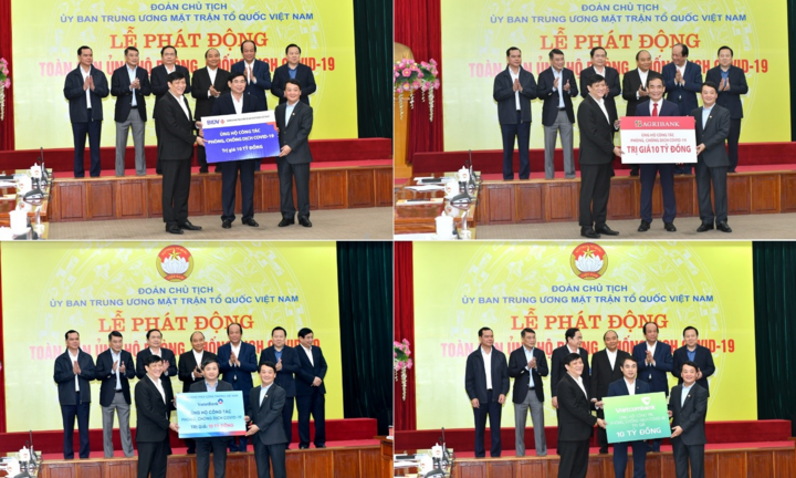 Toàn dân ủng hộ phòng, chống Covid-19: Ngành ngân hàng góp 140 tỷ đồng