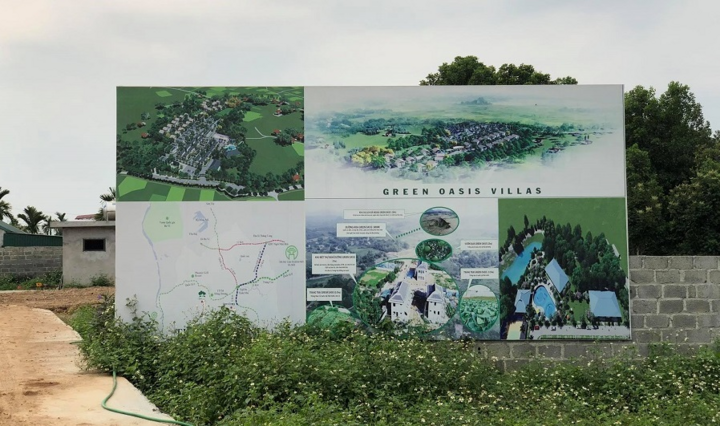 Chủ đầu tư 'lập lờ' quảng cáo giá bán 'dự án tự phong' Green Oasis Villas?