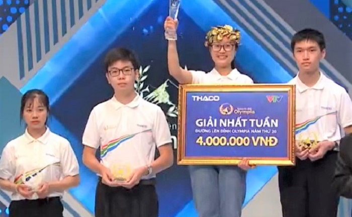 Nữ sinh Hà Nội giành chiến thắng kịch tính cuộc thi tuần Đường lên đỉnh Olympia