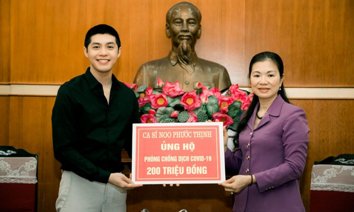 Noo Phước Thịnh ủng hộ 300 triệu đồng chống dịch Covid-19 và hạn mặn ở miền Tây