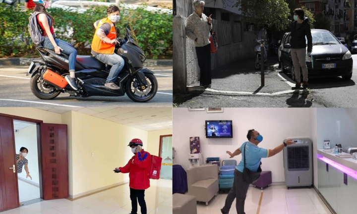 Hài hước tuyệt chiêu 'giãn cách xã hội' giữa mùa dịch Covid-19