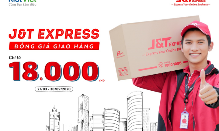 J&T Express đồng giá giao hàng chỉ từ 18.000 đồng trên KiotViet
