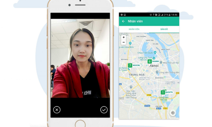 Phòng dịch hiệu quả với phần mềm chấm công bằng di động