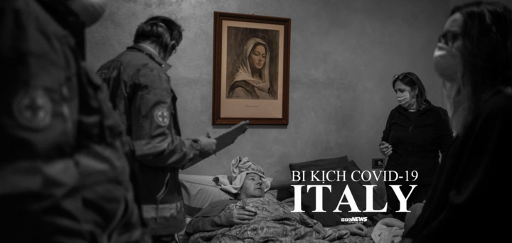 Không cầm nổi nước mắt khóc thương bi kịch Covid-19 khắp Italy