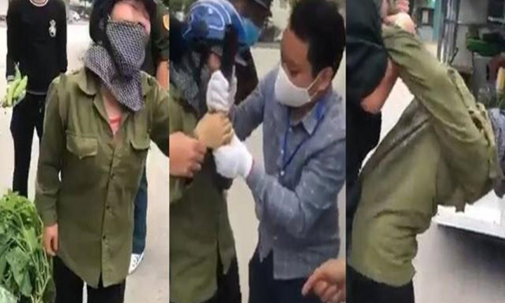 Kẻ thích hoang dã, vô pháp luật mới bênh chằm chặp người phụ nữ bị tịch thu rau