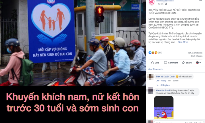 Khuyến khích kết hôn trước 30 tuổi: Dân mạng tranh luận tếu táo