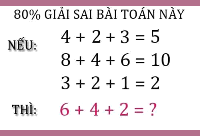 Bài toán tưởng đơn giản nhưng phải người IQ cao mới làm được